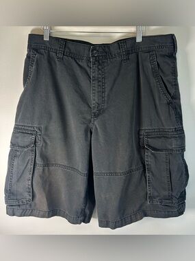 Vintage Old Navy Surplus Men’s Cargo Shorts Size 36 Faded Black Utility Pockets
